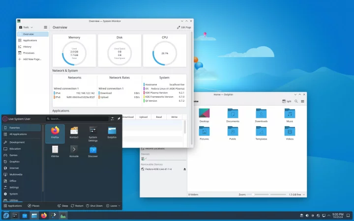 Fedora 41 s KDE Plasma