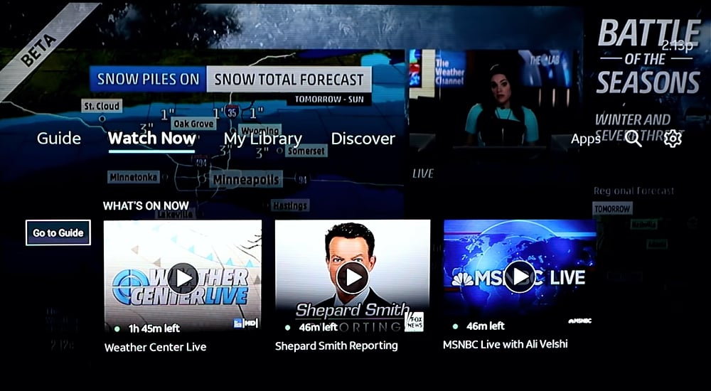 Osprey - ukázky uživatelského rozhraní