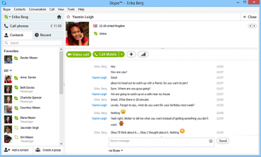 Rozhraní aplikace Skype se v nové verzi přiblížilo stylu Windows 8