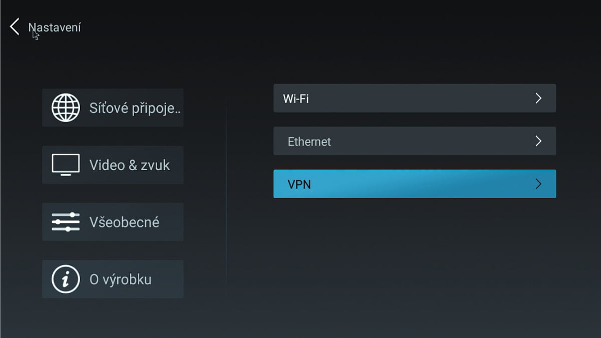 Uživatelské rozhraní a aplikace Tesla TEH-500 DVB-T2
