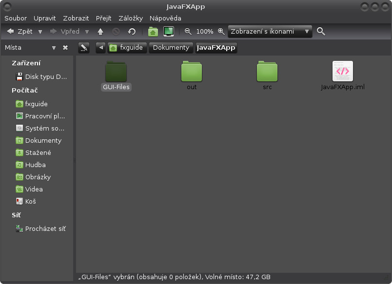 Vytvoření a úprava nového projektu