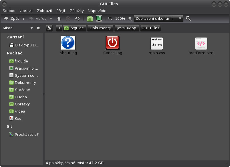 Vytvoření a úprava nového projektu