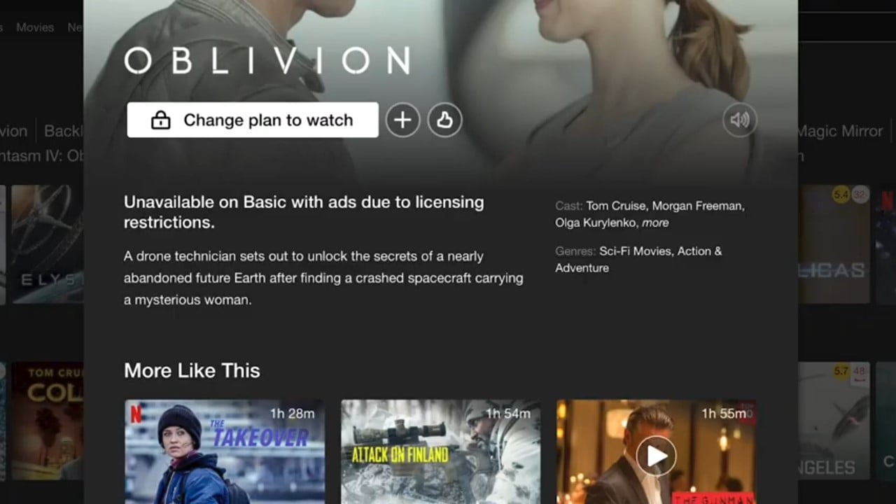 "Chcete vidět tento pořad? Přejděte na paušál bez reklam"