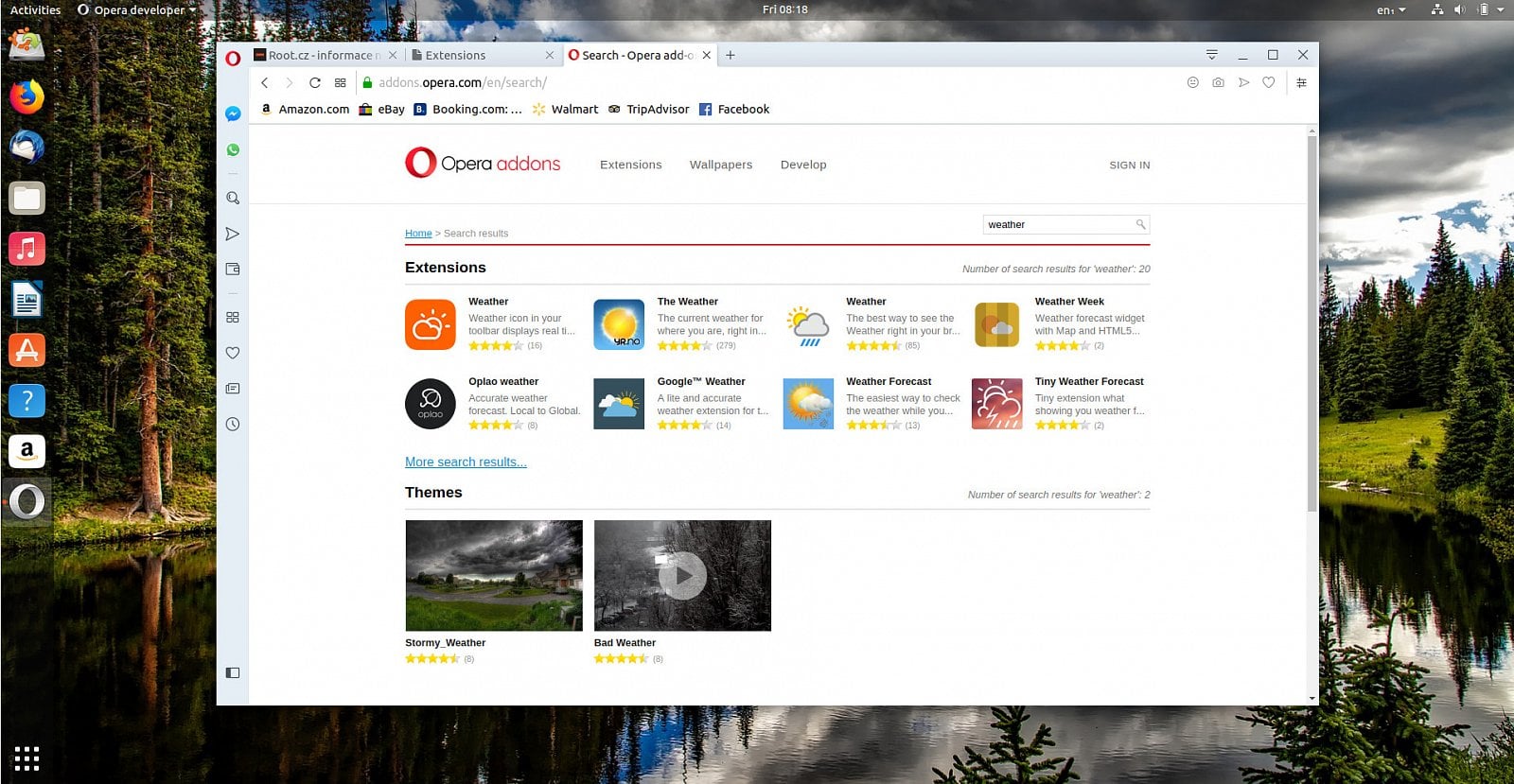 Samozřejmostí je podpora rozšíření.