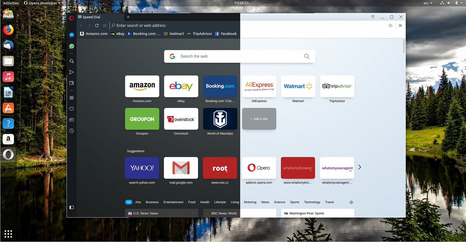 Porovnání tmavé a světlé varianty na jedné montáži.