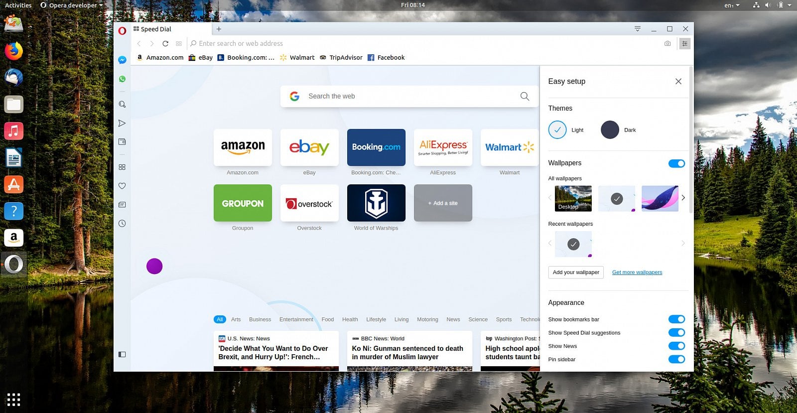 Minimum linií, téměř žádné oddělení jednotlivých bloků, minimum rušení od prohlížení webu.