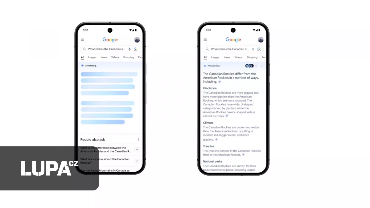Google rozšířil dostupnost AI souhrnů ve vyhledávání, v EU ale zatím fungovat nebudou