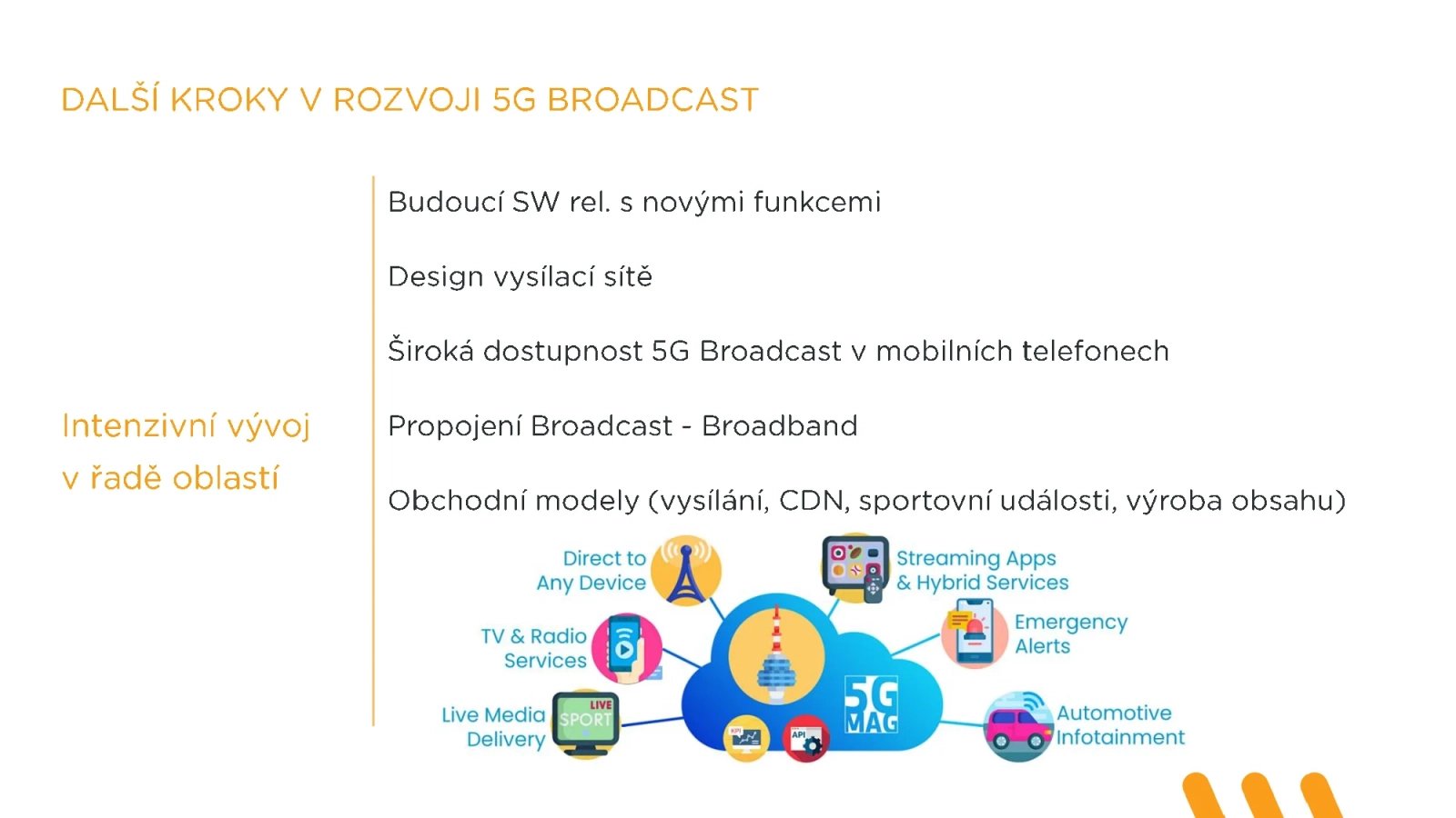 Technologie 5G Broadcast (televizní vysílání pro mobily)