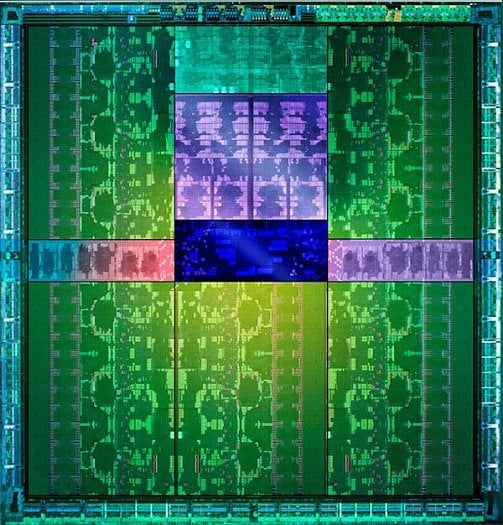 GK110, snímek čipu