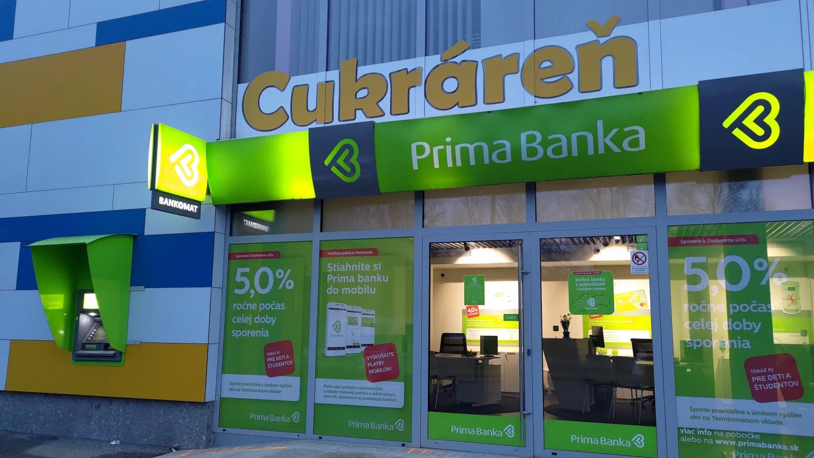 Pobočka Prima banky. Bardejov, Slovensko. (23. 3. 2024)