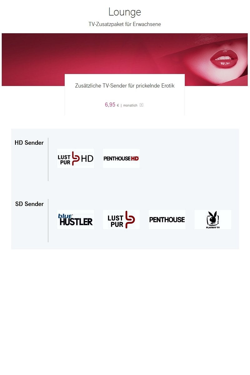 EntertainTV - další programové balíčky