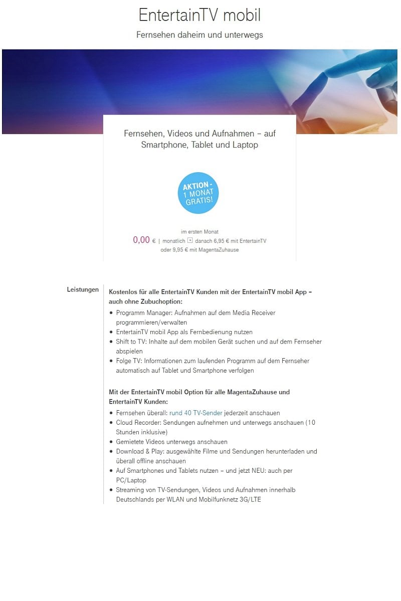 EntertainTV - další programové balíčky