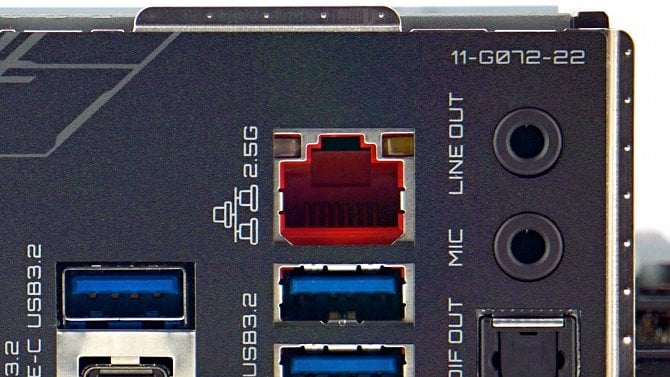 2,5Gb/s Ethernet, port RJ45 na desce Gigabyte Z690 Gaming-X DDR4