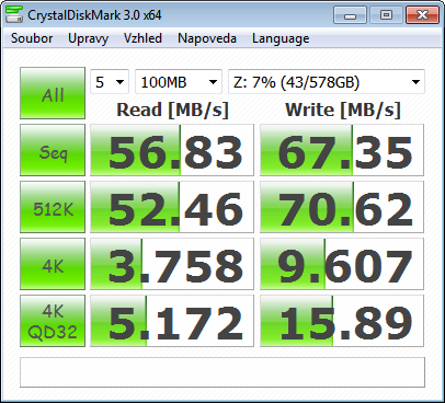 DS411slim CrystalDiskMark