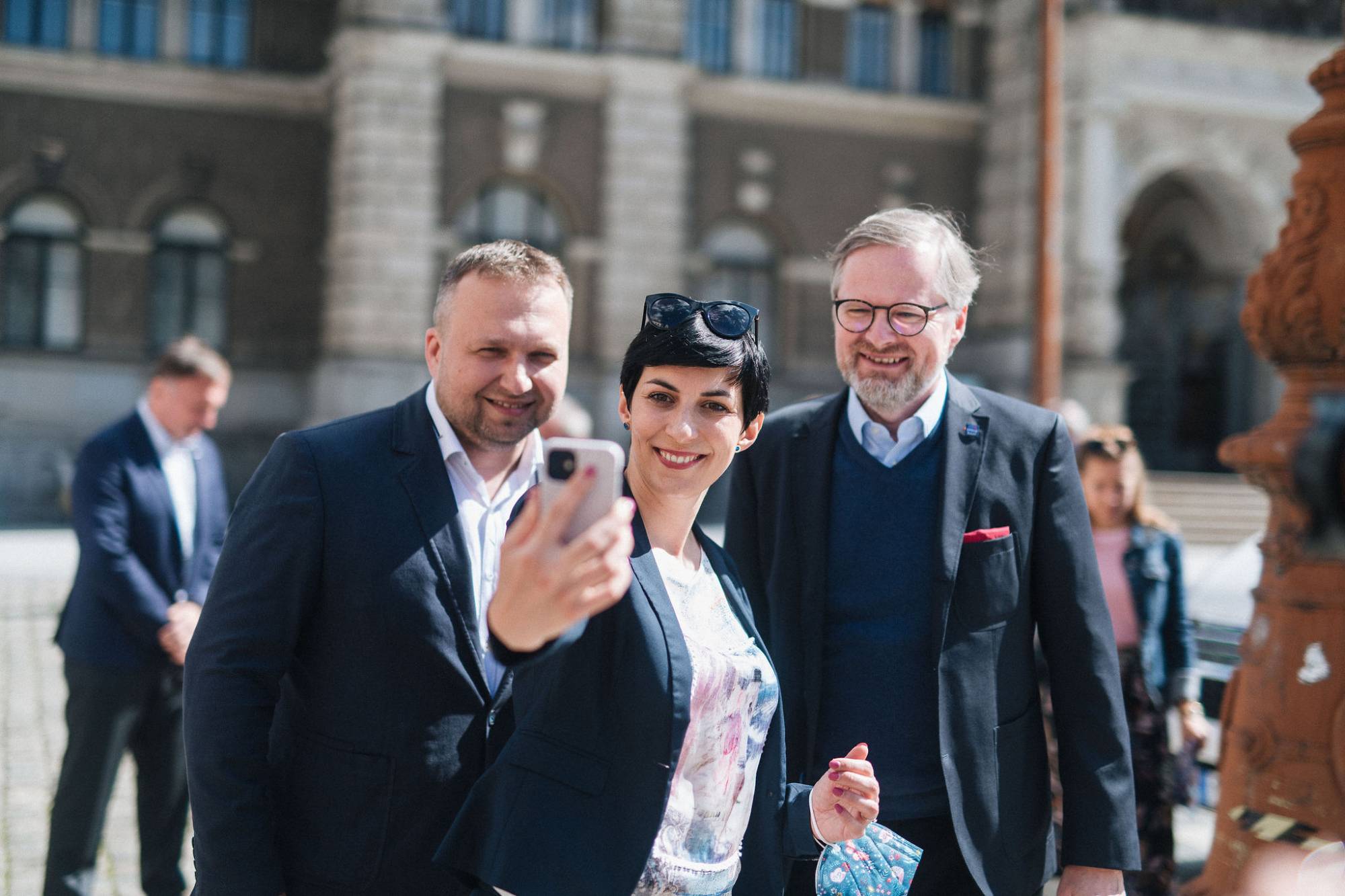 Marian Jurečka, Markéta Pekarová Adamová a Petr Fiala - koalice Spolu
