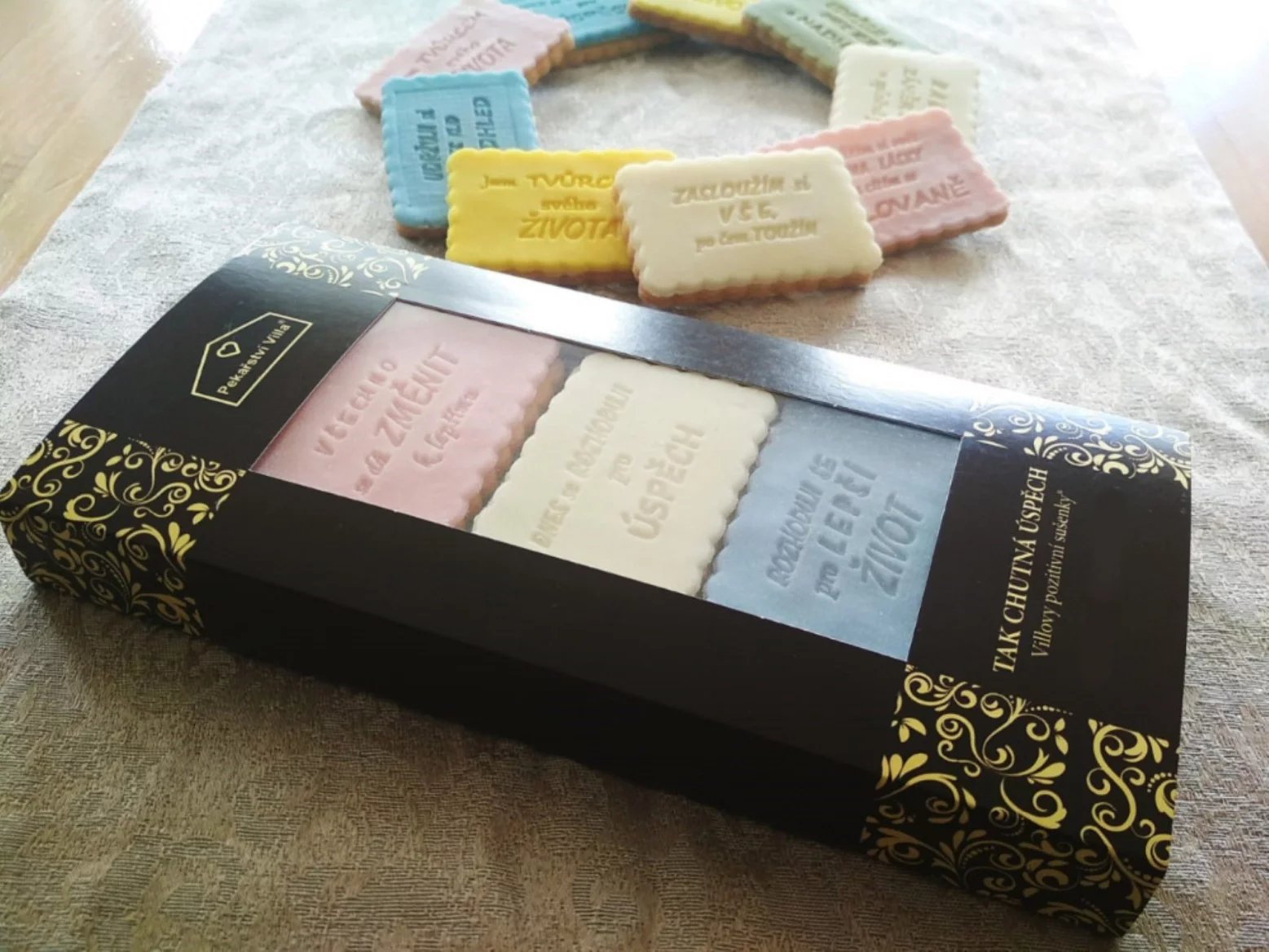 Tak chutná úspěch - sušenky s motivačními texty