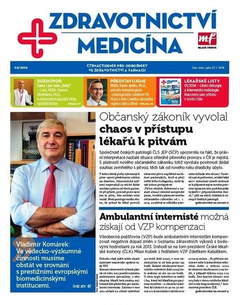 Zdravotnictví a medicína 2/2014, titulní strana