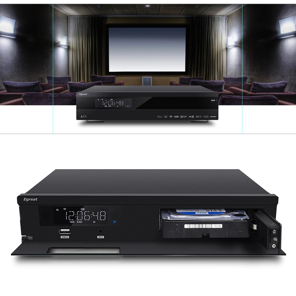 Egreat A11 - fotogalerie přístroje