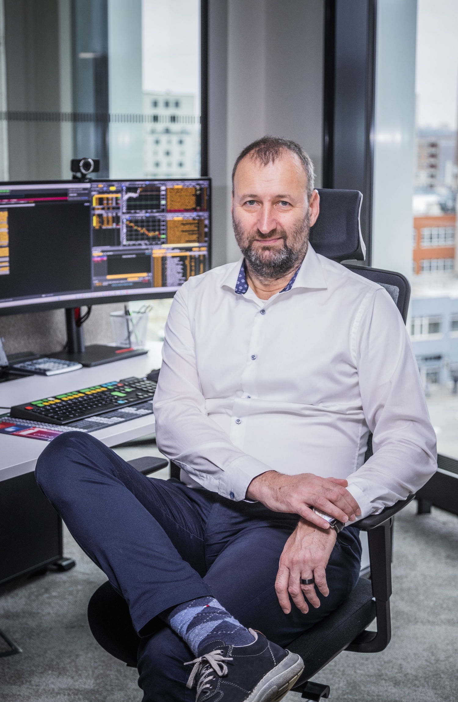 Milan Fischer, vedoucí prodeje derivátů ve společnosti Citfin - Finanční trhy, a.s. (20. 11. 2025)
