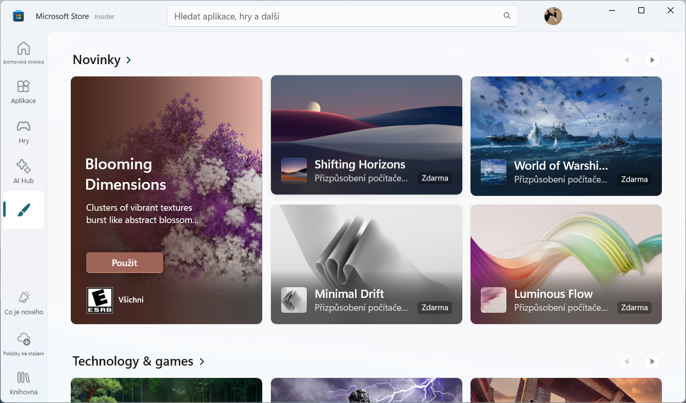 Screenshot Windows Store Motivy