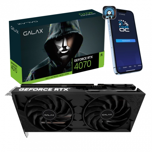 Galax GeForce RTX 4070 1-Click OC 2X (původní verze)