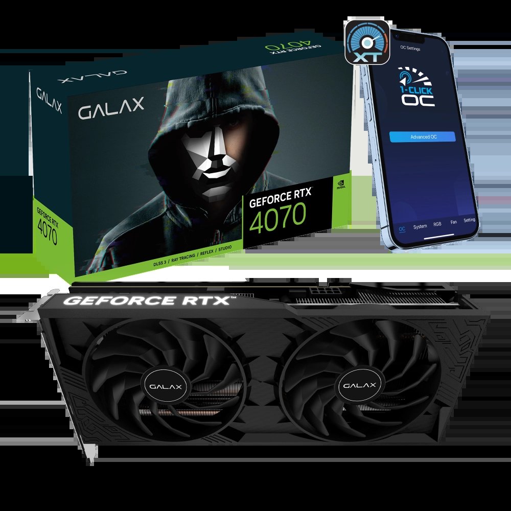 Galax GeForce RTX 4070 1-Click OC 2X (původní verze)