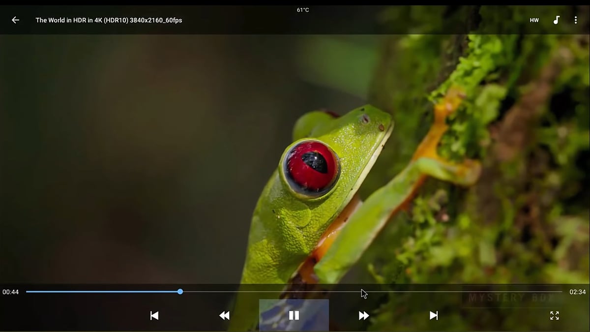 Ukázky přehrávání na HK1 Plus