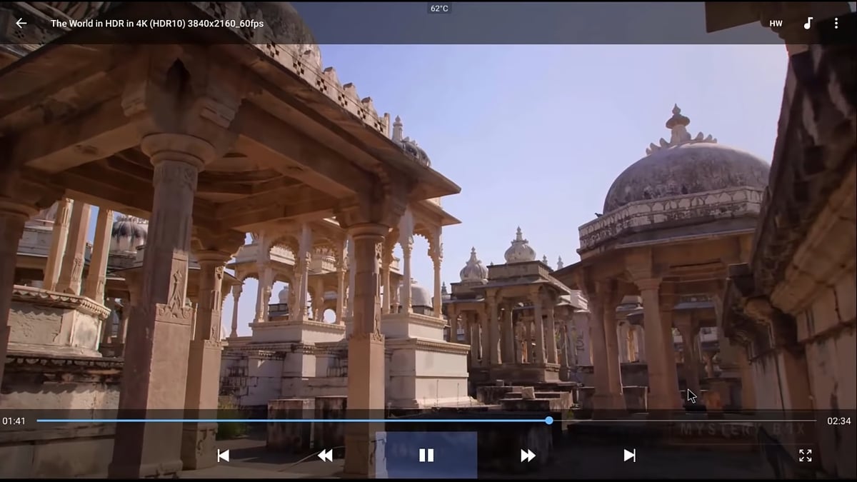 Ukázky přehrávání na HK1 Plus