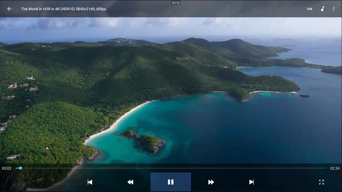 Ukázky přehrávání na HK1 Plus