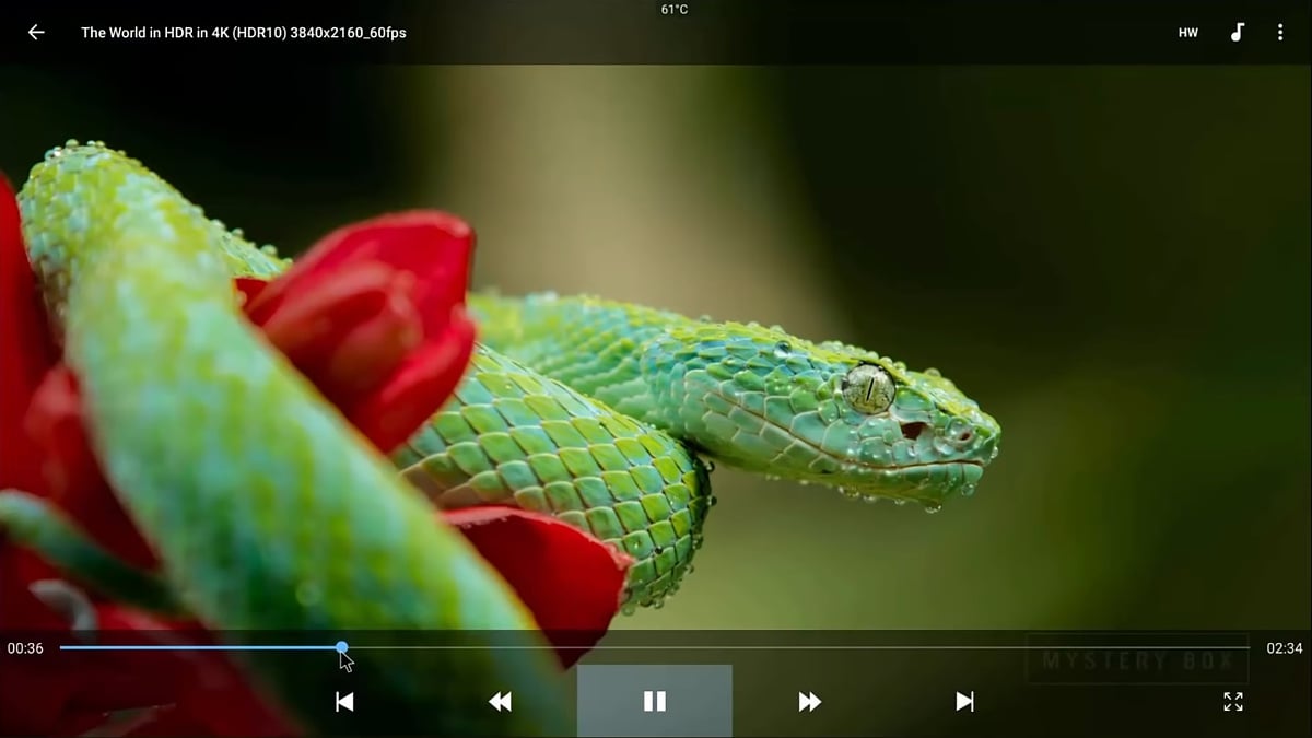 Ukázky přehrávání na HK1 Plus