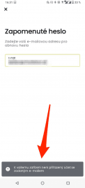 Mobilní aplikace Direct pojišťovny a chybová hlášení. (7. 10. 2021)