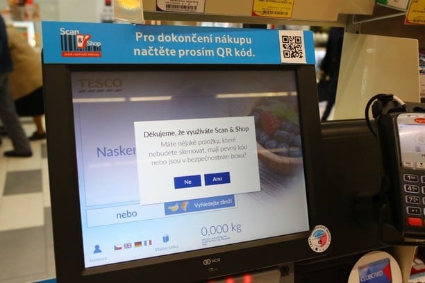 Jak se v Tescu nakupuje se Scan&Shop?