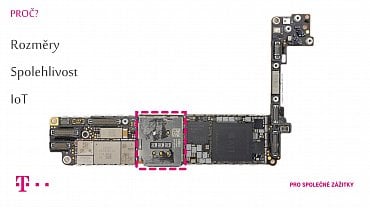 Zdířka na SIM zabírá pětinu plochy základní desky iPhonu 8