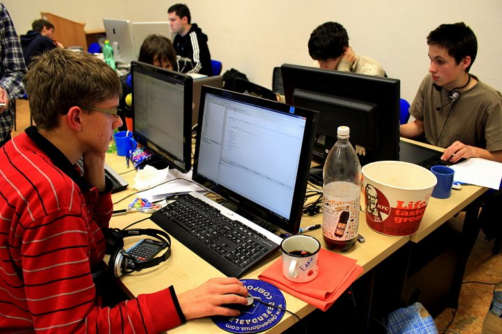 Fotografie z druhého ročníku Game Jam Prague 2012