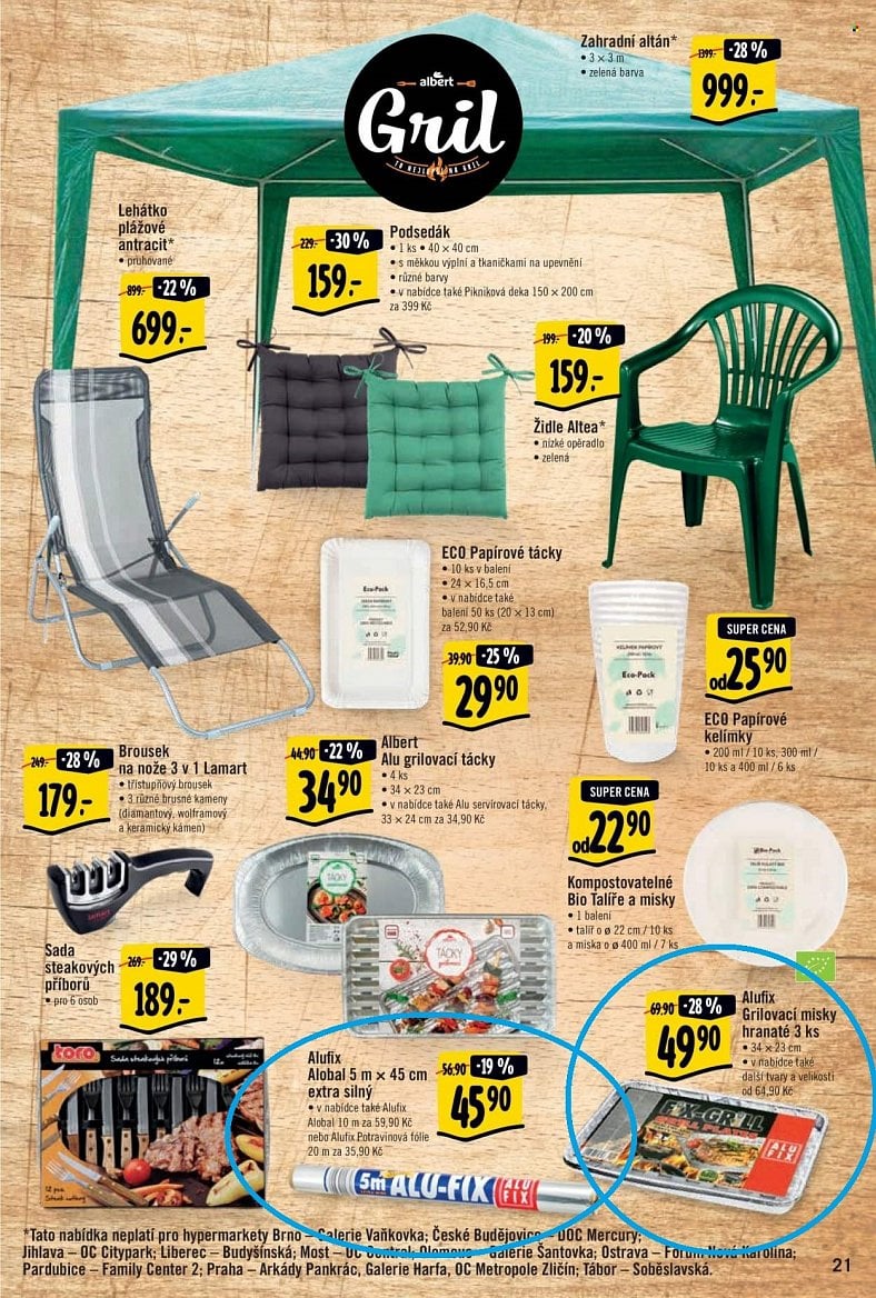 Letáky Albert grilovací sezóna 2021 a 2021