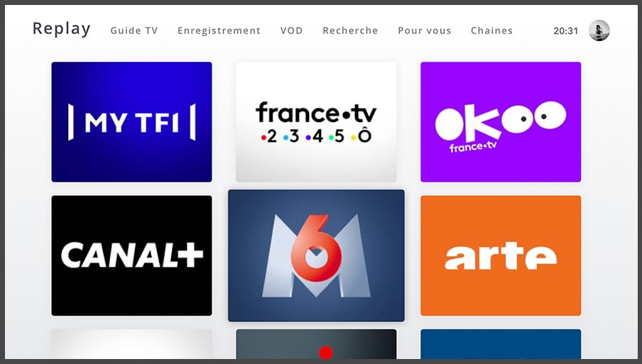 Uživatelské rozhraní OQEE