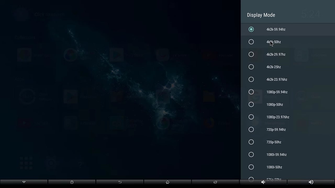 Ukázky rozhraní a nastavení podsvícení A95X F4