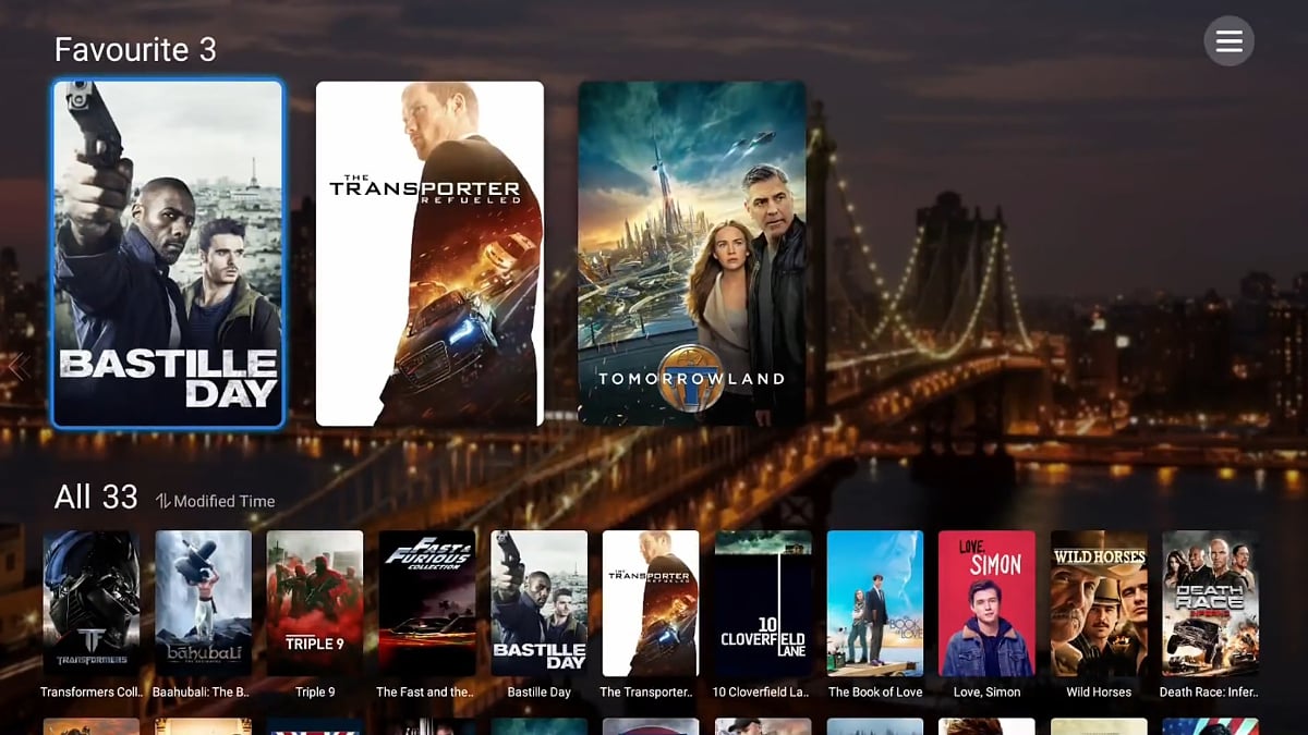 Zidoo X20 Pro - Nastavení aplikace Poster Wall 2.0