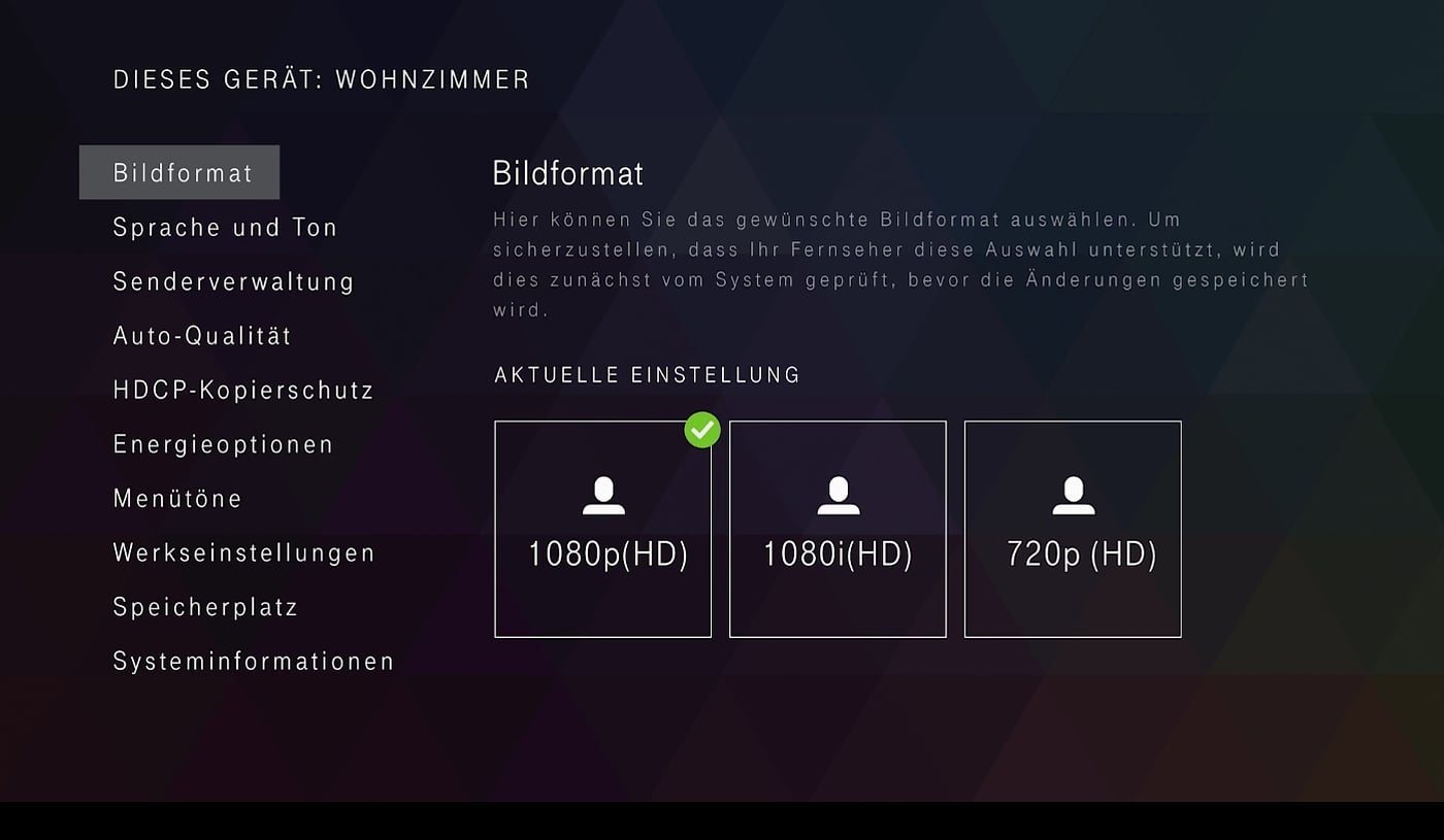EntertainTV - nastavení (obraz a zvuk, vlastní řazení kanálů)