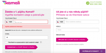 České mobilní číslo je pro žádost o půjčku nezbytné. Jiné systém neakceptuje.