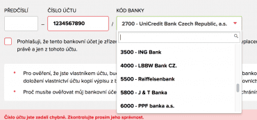 Splolečnost Home Credit by si měla zakutalizovat číselník bank. LBBW Bank má už téměř 2,5 roku název Expobank.