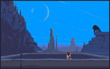 Autor: Michal Tauchman, podle licence: <a href="http://creativecommons.org/licenses/by-sa/4.0/deed.en">CC BY-SA 4.0</a> Another World - Amiga. Zde je vizuál velmi podobný, opět je znát lepší podání barev u Amigy. Hlavní je ale plynulost, kdy na ST se hra umí velmi zpomalit a přestat reagovat na podněty z joysticku (což u této hry prakticky znamená smrt postavy).