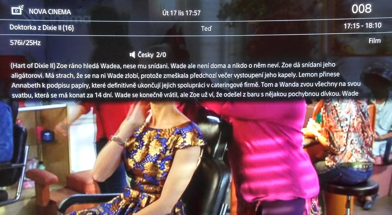 Sony KD-55X8505 - EPG