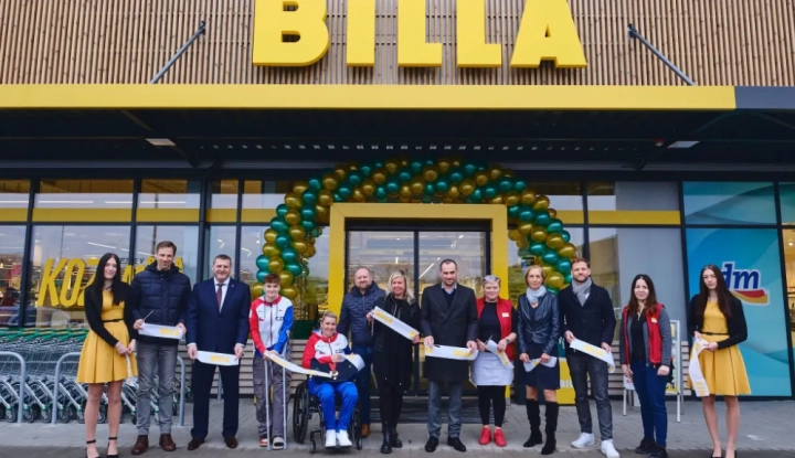 Otevření nové prodejny Billa v Kozomíně na Mělnicku