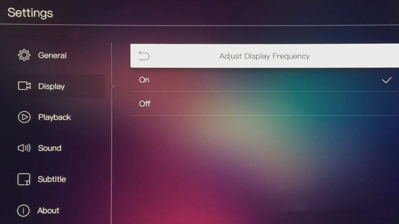 Egreat A10 - Menu nastavení – nastavení videa