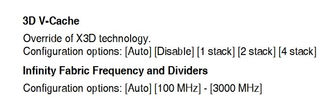Možnost pro vypnutí 3D V-Cache v UEFI desky Asus Pro WS WRX90E-Sage SE