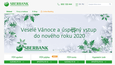 Vánoční přání Sberbank v roce 2019.