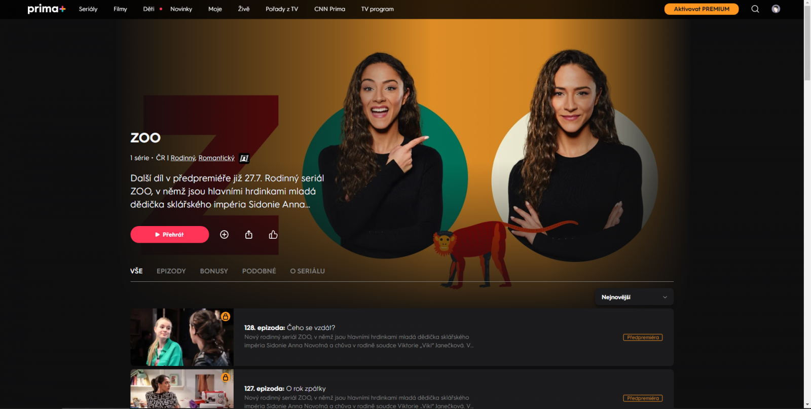 Modrý kód a ZOO na Prima+