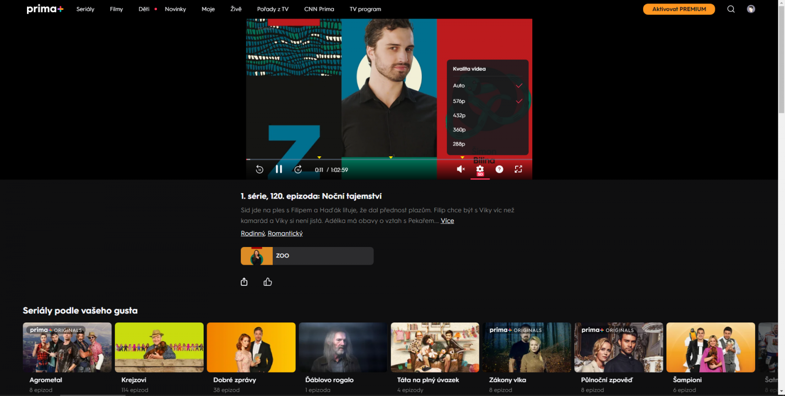 Modrý kód a ZOO na Prima+