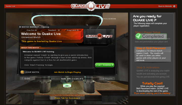 Параметры запуска quake live